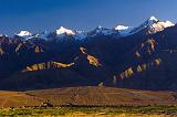 View of the Himalaya Range from Shanti Stupa, Leh, Ladakh, Jammu & Kashmir, India